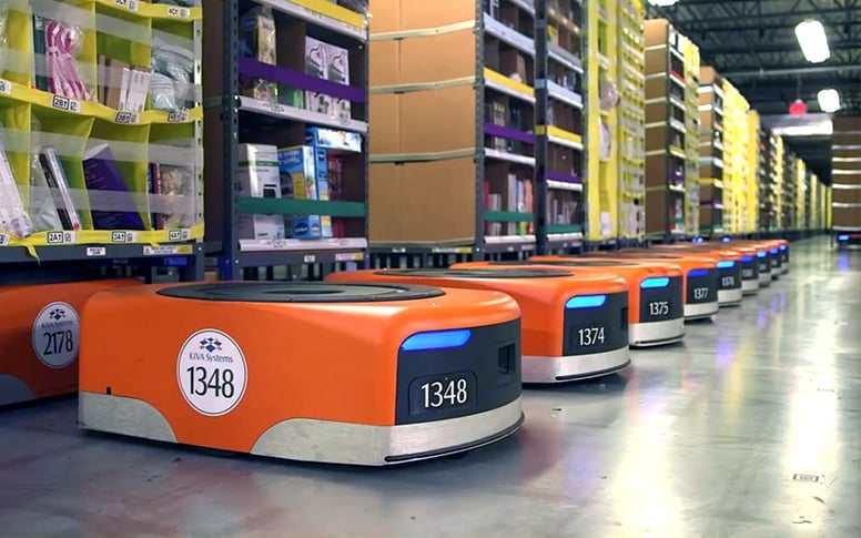 Robots Kiva d'Amazon Robotics